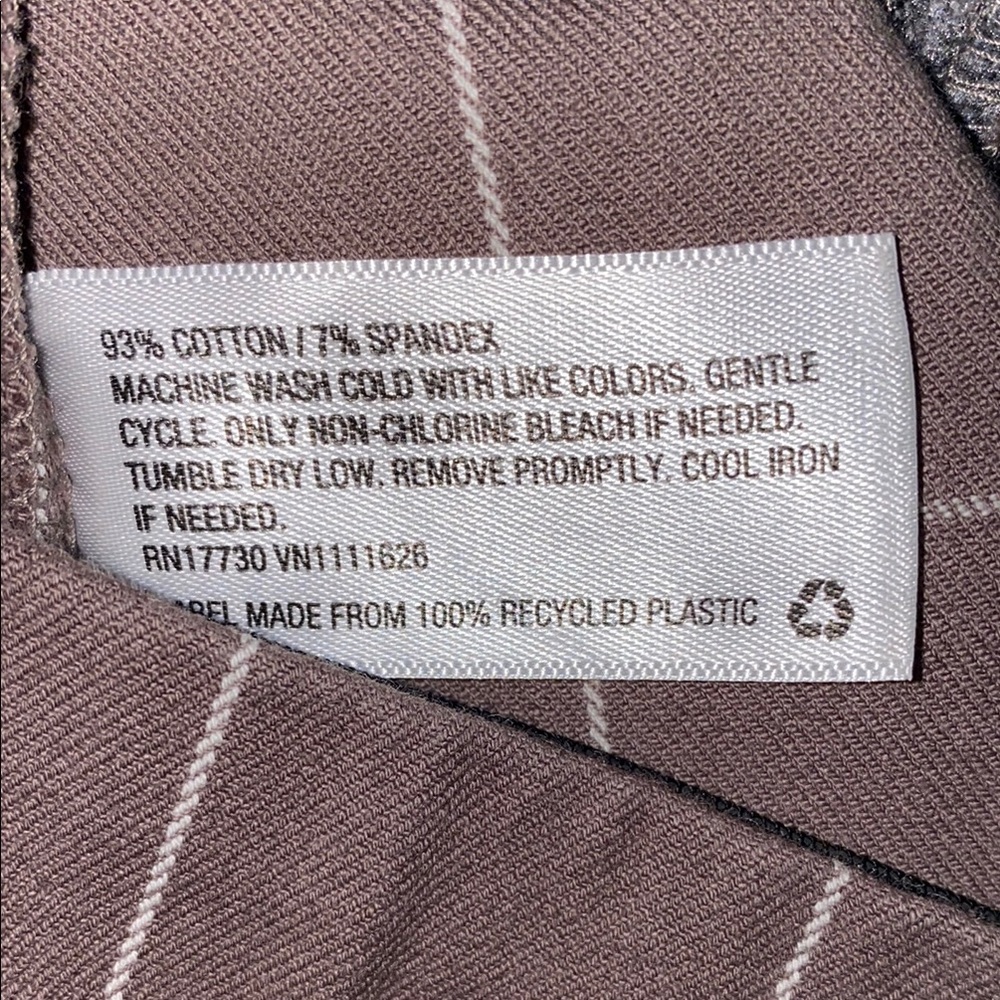 A New Day Size 4 Women's Checkered Trousers - Mauve and White - Picture 3 of 12